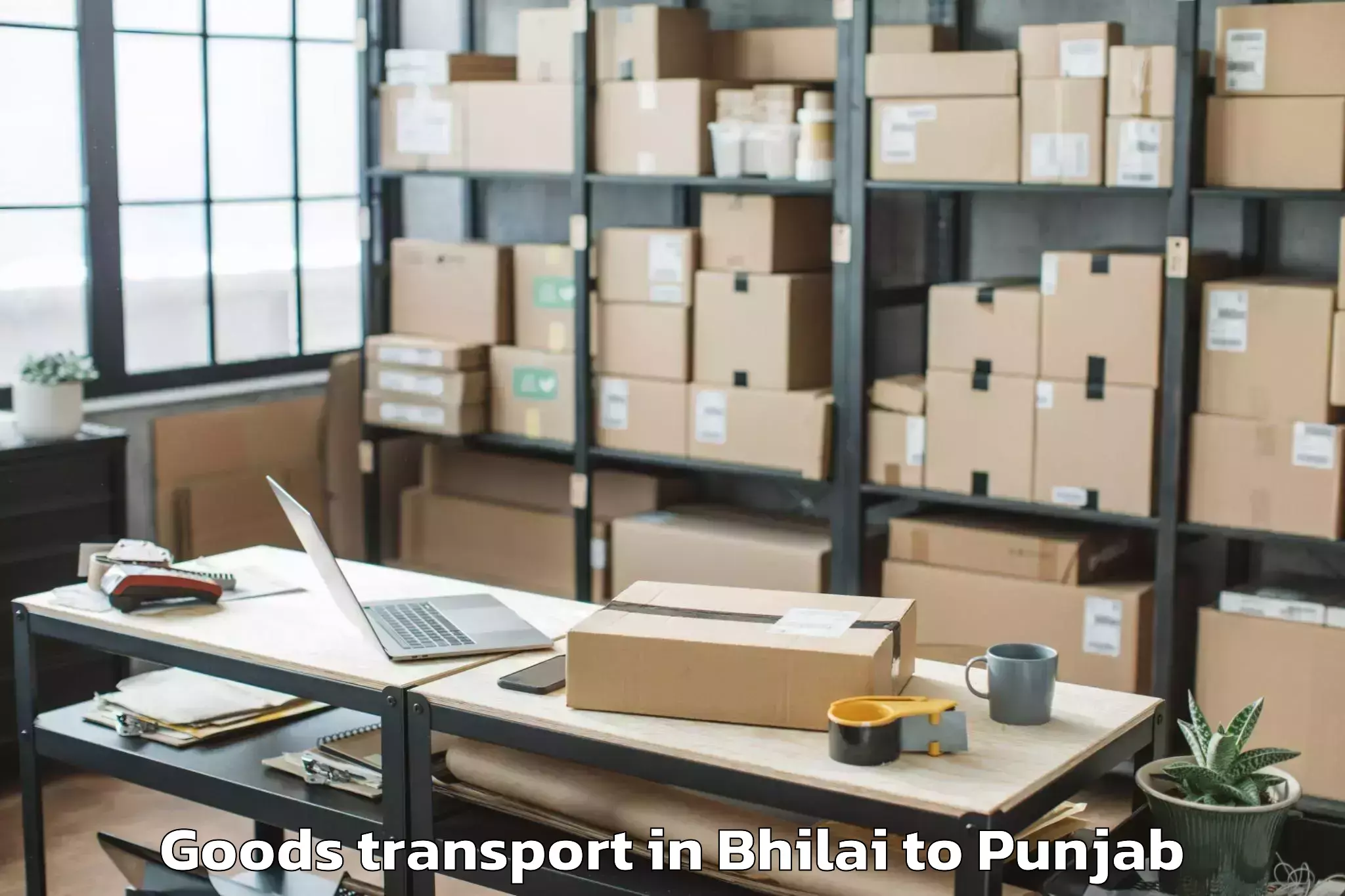 Top Bhilai to Rimt University Mandi Gobindga Goods Transport Available